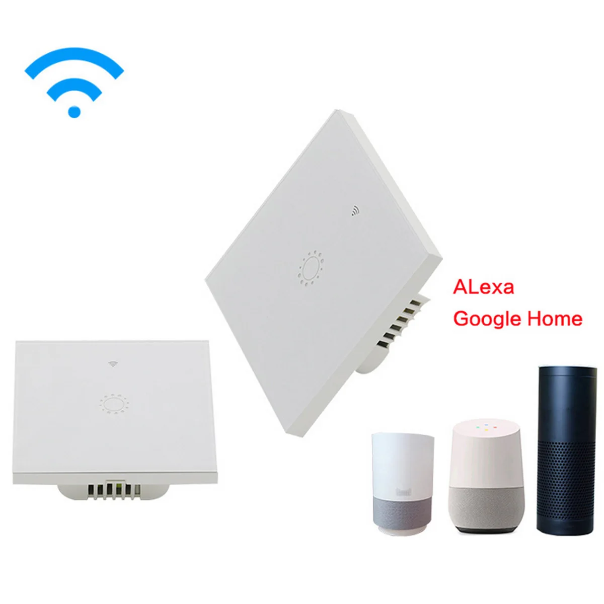 

WIFI Smart -Touch Switch APP Wireless Remote Light Wall Switch Panel Work With Alexa / Google Home Remote Control Light Switches