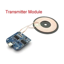 DC 5V Micro USB Port Qi Standard Wireless Phone Charger PCBA Circuit Board + Coil Wireless Charging DIY For Samsung Smartphones