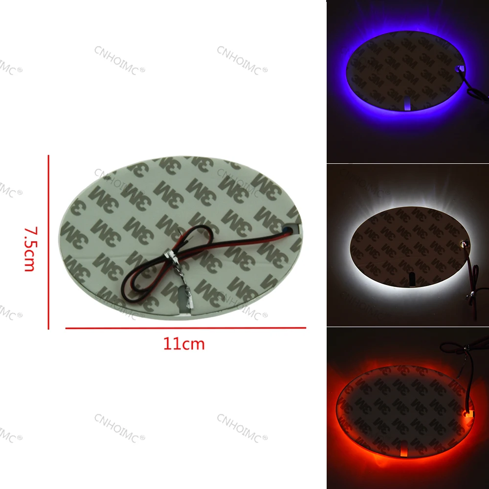 

Car Styling 11cm x 7.5cm Auto Led Bulb 3D Logo Lights Emblem Front Rear Emblem Chrome Badge Lamps For Toyota Car Decoration 1Pcs