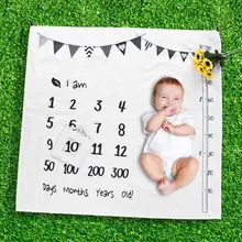 Детское одеяло, детское одеяло, креативное, с принтом в виде букв, повседневное, модное, для фотосессии, пеленание, одеяло для кормления