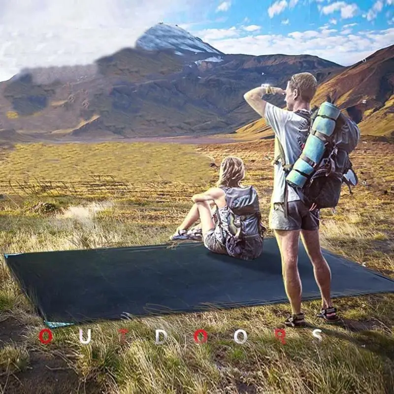 المحمولة للماء الشاطئ التخييم حصيرة بطانية نزهة في الهواء الطلق مع أوتاد