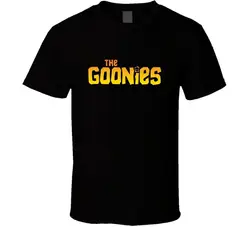Лето 2017 известный бренд Goonies фильм футболка мужская футболка Популярные Аниме футболки