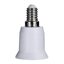 5 шт. E14 к E27 база винтовой преобразователь адаптер лампы Гибкий сплиттер подвесной держатель лампы Белый адаптер освещения разъем конвертера