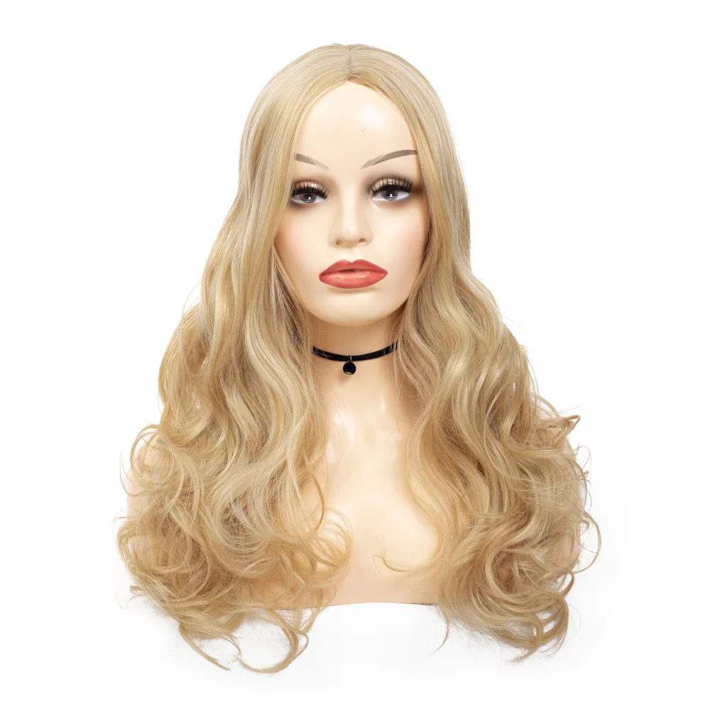 

Women Medium long curly hair Wig Accessories Lace Front Human Hair Wigs High Temperature Synthetic Wig Styling Accessories