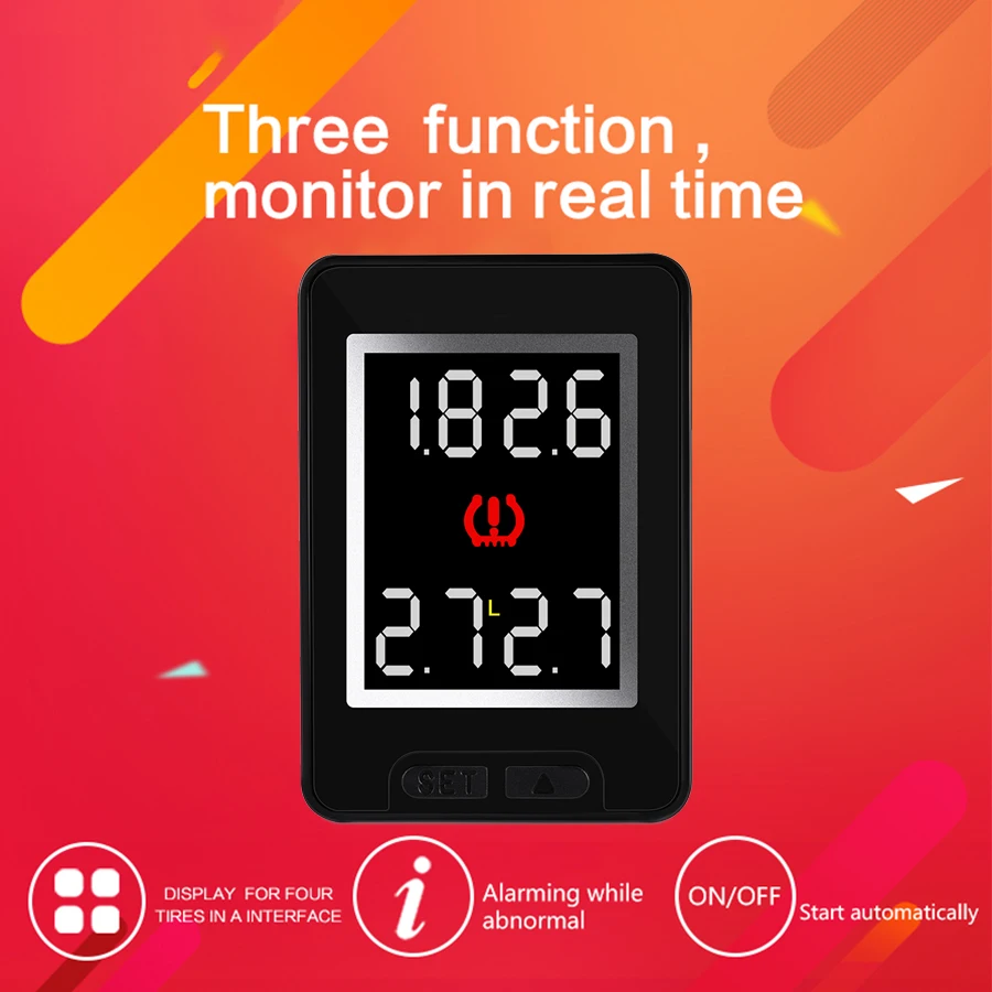 

Wireless Car Real-time TPMS Tire Pressure Monitoring System+4 Sensors for Toyota