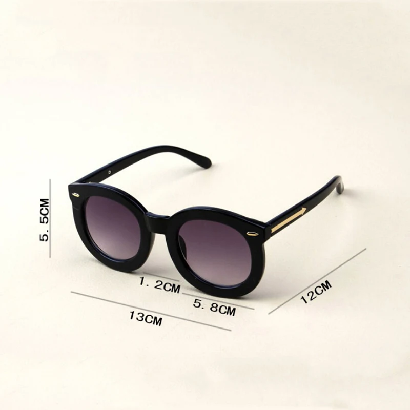 Iboode детские солнцезащитные очки широкая сторона Детские солнечные очки, цветные детские очки для мальчиков большая в круглой оправе с заклепками для девочек Оттенки Óculos UV400