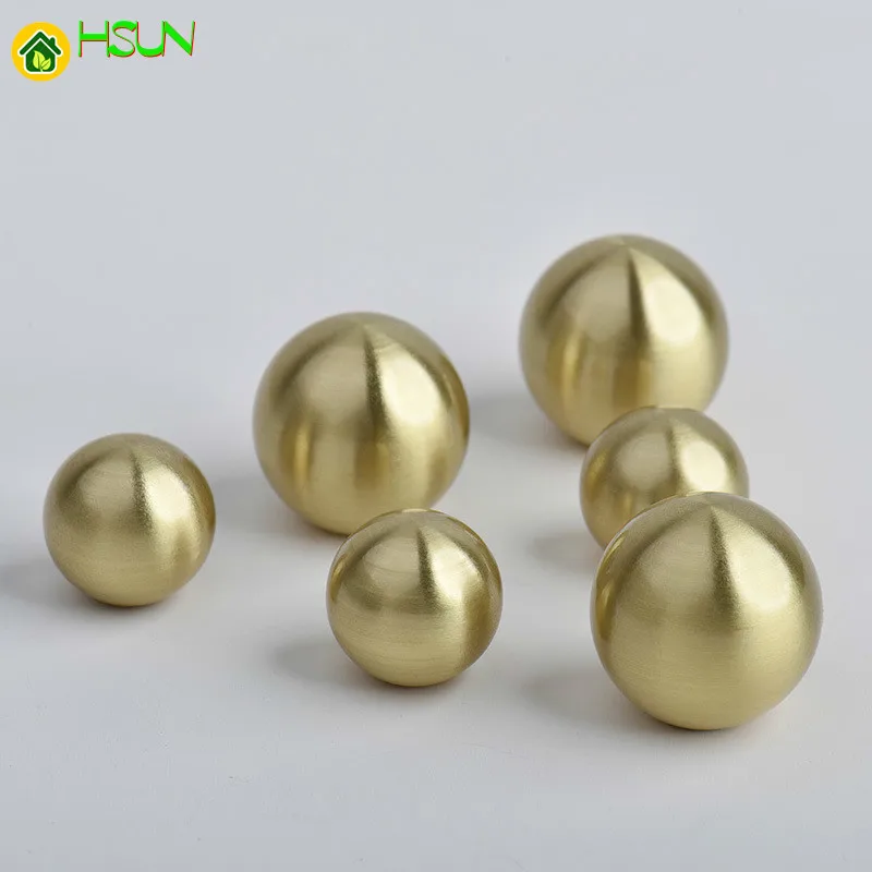 

1 pc Gold Round shape Solid Brass Cabinet Knobs and Handles Cupboard Wardrobe Vintage Knobs Drawer Pull Handles