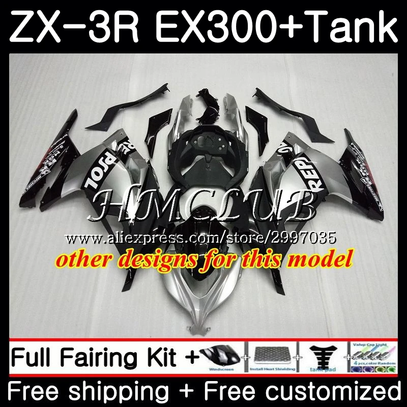 Инъекции для KAWASAKI NINJA EX 300 ZX 3R 300R 2013 2014 2015 47HC. 0 ZX3R EX300 ZX300R 13 14 15 обтекатель OEM