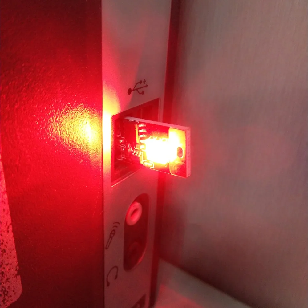 2 шт цветные Автомобильные светодиодные USB RGB атмосферные огни PC Авто Сенсорное