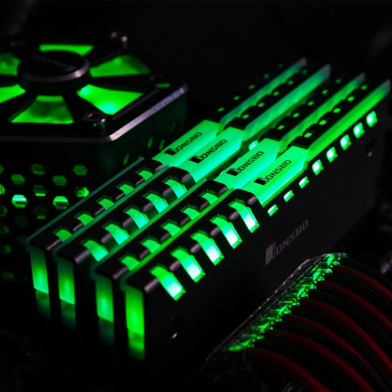 Online Jonsbo Nc 2 2 uds memoria disipador para memoria RAM mejor apoyo placa base de escritorio Aura Control de Color Rgb de aleación de aluminio refrigerador Shell