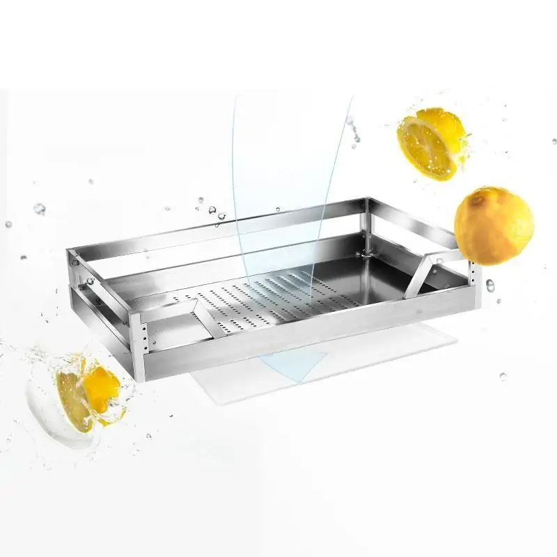 Para Armario De Cosina и Mutfak кухонная корзина для хранения посуды из нержавеющей