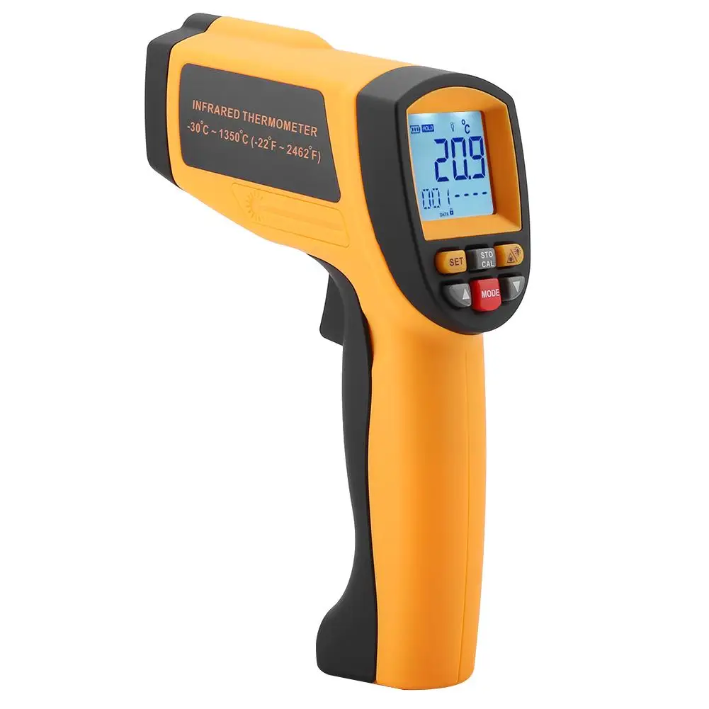 

GM1350 No-contact Infrared Thermometer Laser LCD Display Digital Infrared Temperature Meter -18C-1350C Tool
