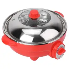 220V Электрический Плита бытовой 6L Ёмкость многоцелевой электрический горячий горшок поддержка стейк рыбы для тушеного мяса с мульти Плита горячая распродажа