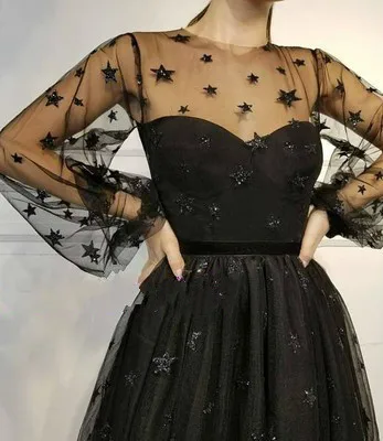 

DEAT 2019 New Sexy Transparent Mesh Long Puff Sleeve High Waist Sequins Printing Floral Ball Grown Dress Vestidos Women MD157