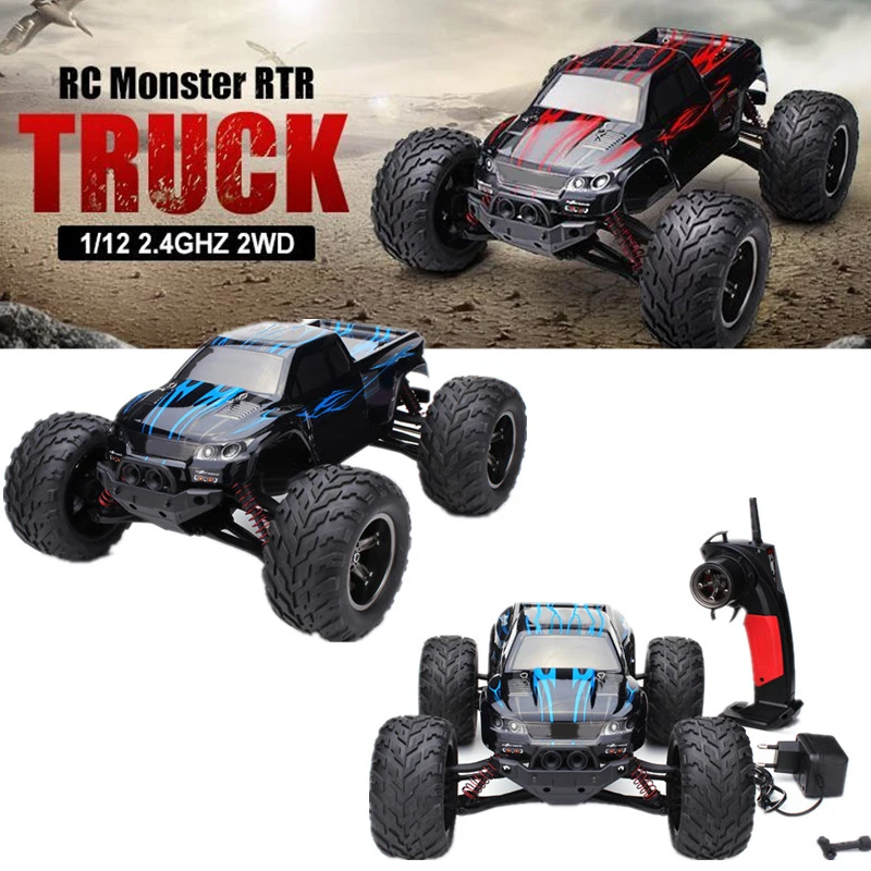 

1:12 Scale 2.4GHz 2WD Wireless Remote Control Car Model Toy Bigfoot Off Road Vehicle RC Vehicle Model Kids Electric Toy Car Gift