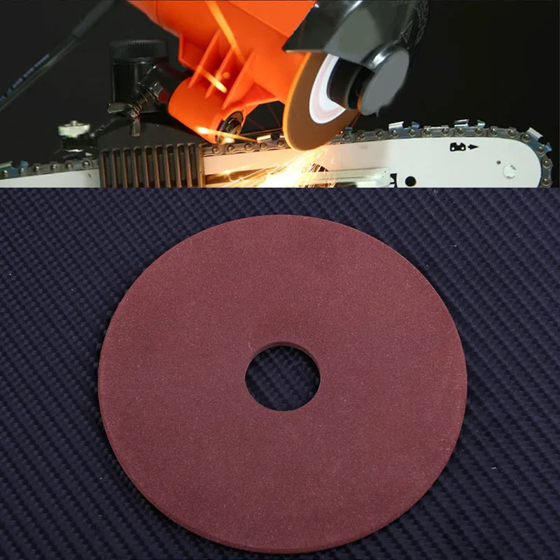 Electric Chainsaw Sharpener Diamond Grinding Wheel 105mm Edge Grinder Polishing Chain Saw Teeth 325 Pitch 3/8" Sharpener