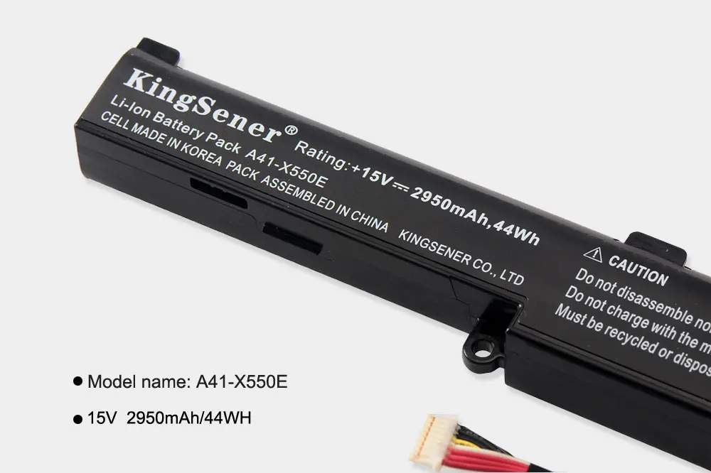 KingSener A41-X550E Аккумулятор для ноутбука ASUS K550D K550DP D451V X550DP X550D F550D R752LJ R752LD R752LB R752M R752L R751J P750L