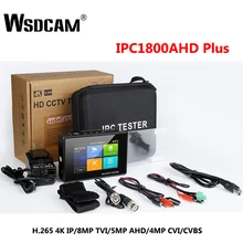 Wsdcam Новые 4 дюйма наручные CCTV HD Камера тестер H.265 4K IP 8MP TVI 4MP CVI 5MP AHD DVR аналоговый 5-в-1 CCTV тестер для контроля уровня сахара в крови с WI-FI