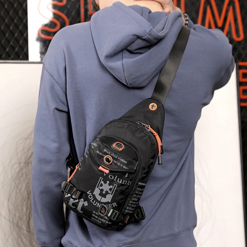  High Quality Nylon Men Chest Bag Rucksack Knapsack Brand Famous Travel Casual Male One Shoulder Bag - 32993798203