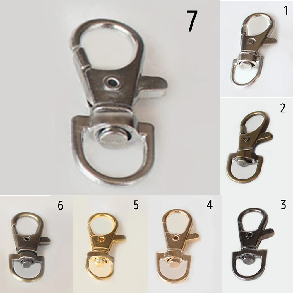 

Simple Keychain Durable Metal Carabiner Clip Style Spring Key Chain Keyring Bag Strap Accessory Cheap Metal 7 Color Key Chain