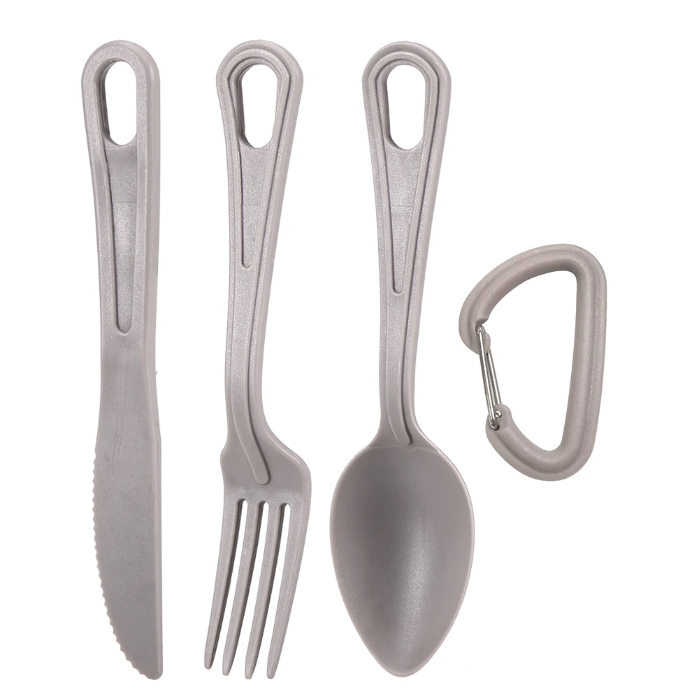 

Ultralight Plastic Flatware Kit Home Kitchen Pocket Fork Spoon Cutter BPA Free Tableware Camping Picnic Hiking Travel Cutlery