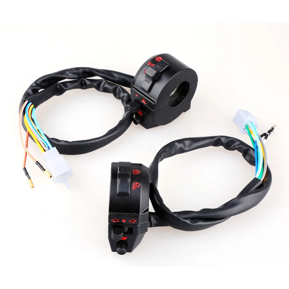 

Universal Motorcycle Switch Control Motorcycle Handlebar Horn High/Low Beam Turn Signal Switch Control Left Right Side