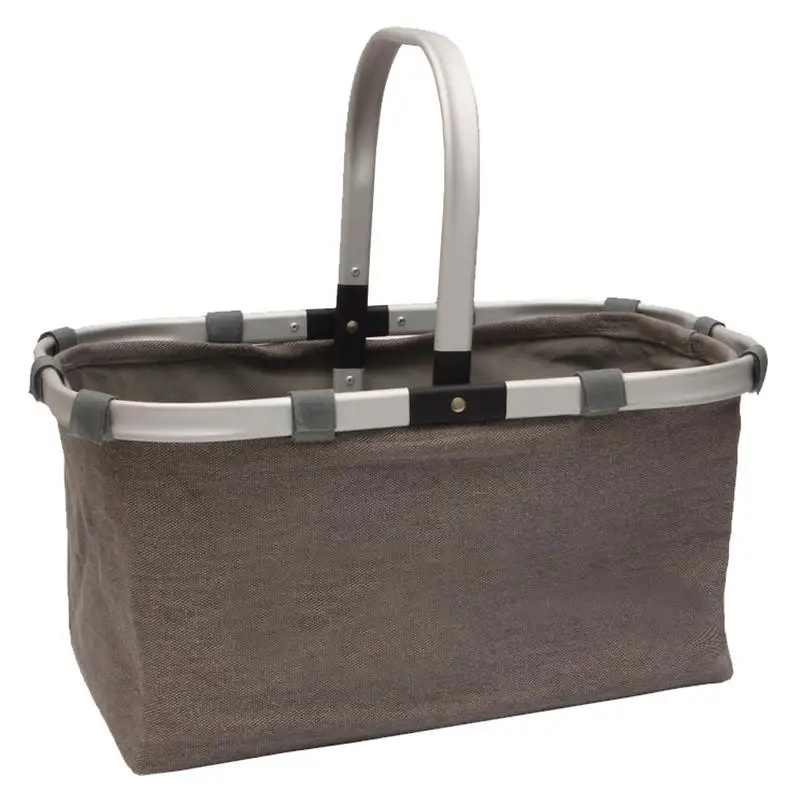 

Folding Shopping Basket Environmentally Friendly Basket with Aluminum Alloy Handle to Store Dirty Clothes Laundry Toy