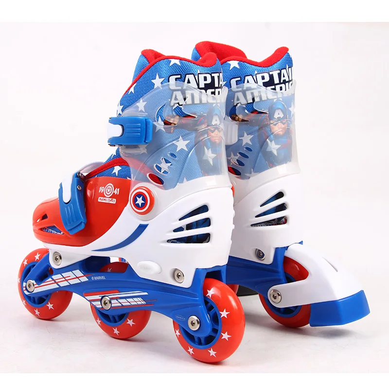الاطفال زلاجات بعجلات مضمنة سكوتر القدم حجم قابل للتعديل حذاء تزلج بعجلات حذاء للأطفال المنتقمون أبطال الفتيات التزلج شحن السفينة
