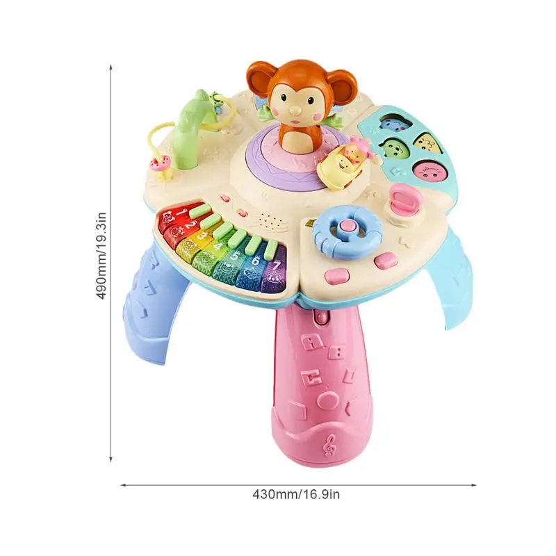 US $172.21 New Baby Toys Musical Learning Table 6 Months upEarly Education Music Activity Center Game Table Toddlers Infant Kids Toys