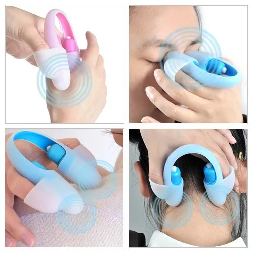 

Fingertip Vibrating Full Body Acupoint Massager Pain Stress Relief Twin FOR Touch Points Relaxation