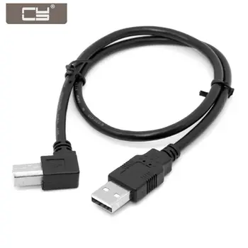 

CYDZ USB 2.0 A Male to B Male Right Angled 90 Degree Printer Scanner Hard Disk Cable 2m