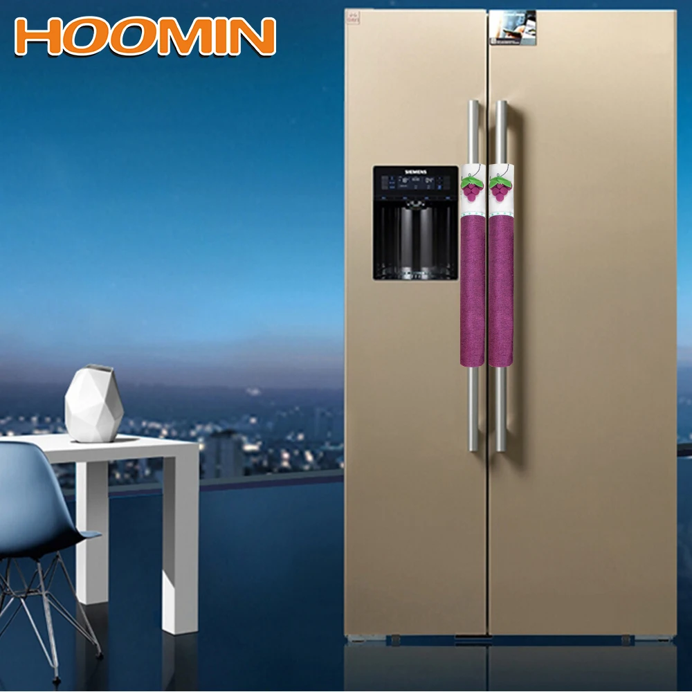 

HOOMIN Kitchen Appliance Oven Door Handle Cover Refrigerator Door Knob Cover 1 Pair Handles Anti Skid Protector Gloves Cotton