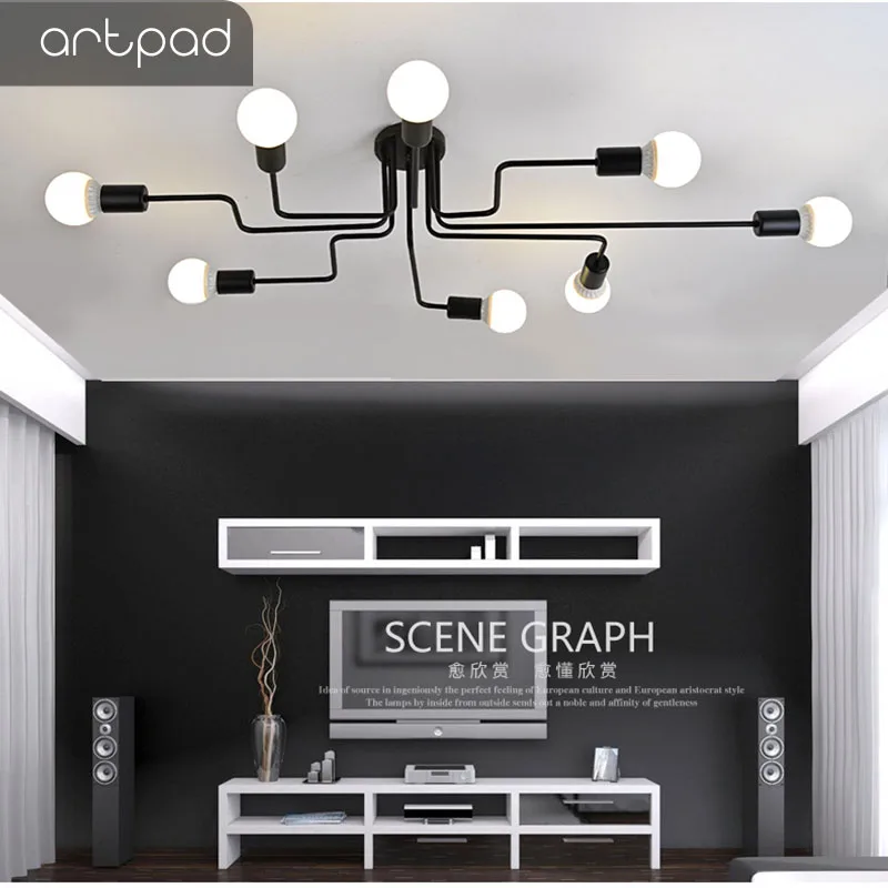 Artpad подвесные потолочные светильники Led Ретро винтажная лампа кухня гостиная