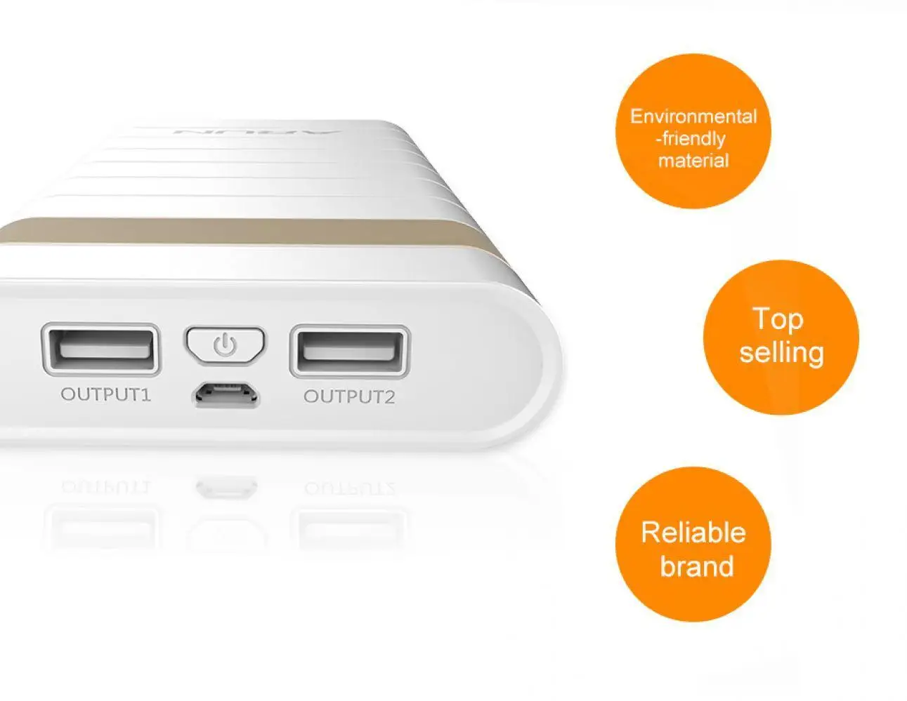 ARUN 20000 мАч Внешний аккумулятор повербанк 2 USB power Bank портативное зарядное