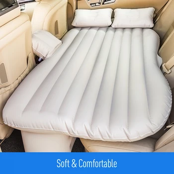 

Car Travel Inflatable Mattress Air Bed Cushion Portable Camping Universal for SUV Extend Air Couch with Two Air Pillows
