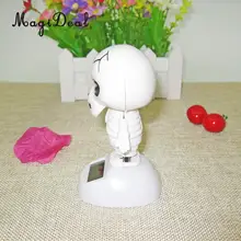 Новинка на солнечных батареях голова BOBBING Скелет приборной панели игрушка домашний Автомобиль офисный Декор