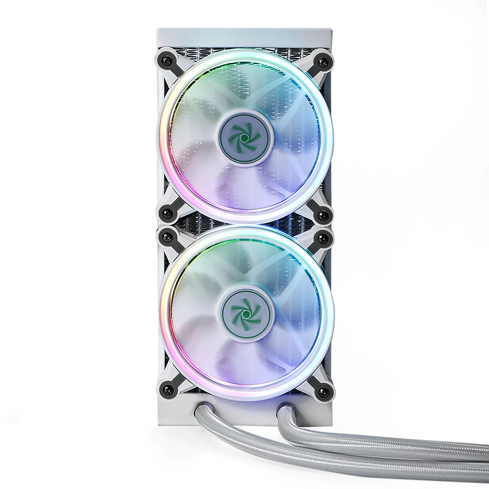 

Clearance Cooler Pioneer 240mm CPU Water Cooling Double Radiator PWM Control 2000 RPM Rotated Speed With Colorful RGB Light