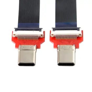 

10pcs/lot 20cm FPC Flat USB 3.1 Type-C USB-C Male to Male Data Cable for Macbook & Laptop & Phone & Drive