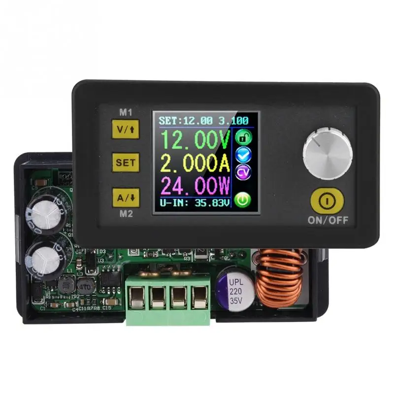 DPS3005 DPS5005 Programmable программируемый понижающий преобразователь питания Модуль постоянного напряжения цветной ЖК-дисплей конвертер