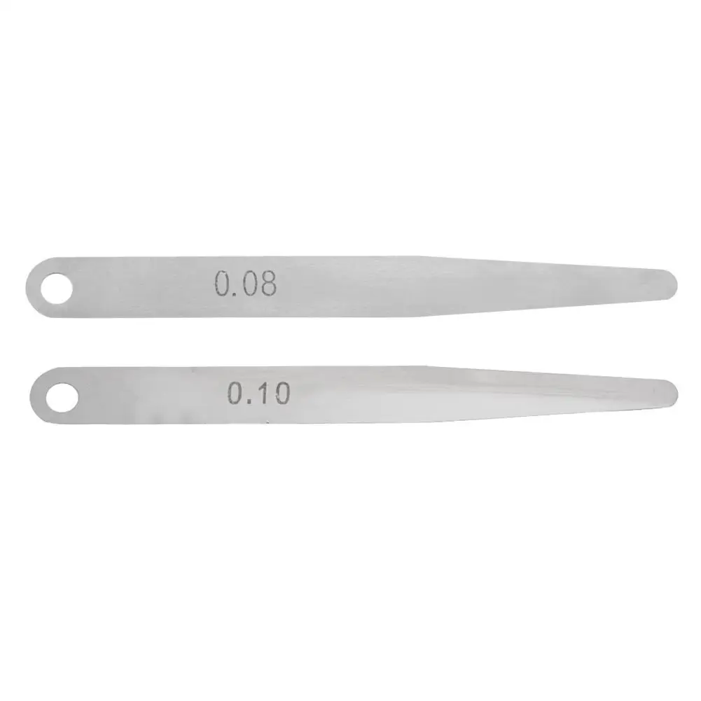 

gauges welding 5pcs 0.08mm/0.1mm Thickness Feeler Gauge Metric Filler Thickness Gage Measurement Tool 90 degree right angle