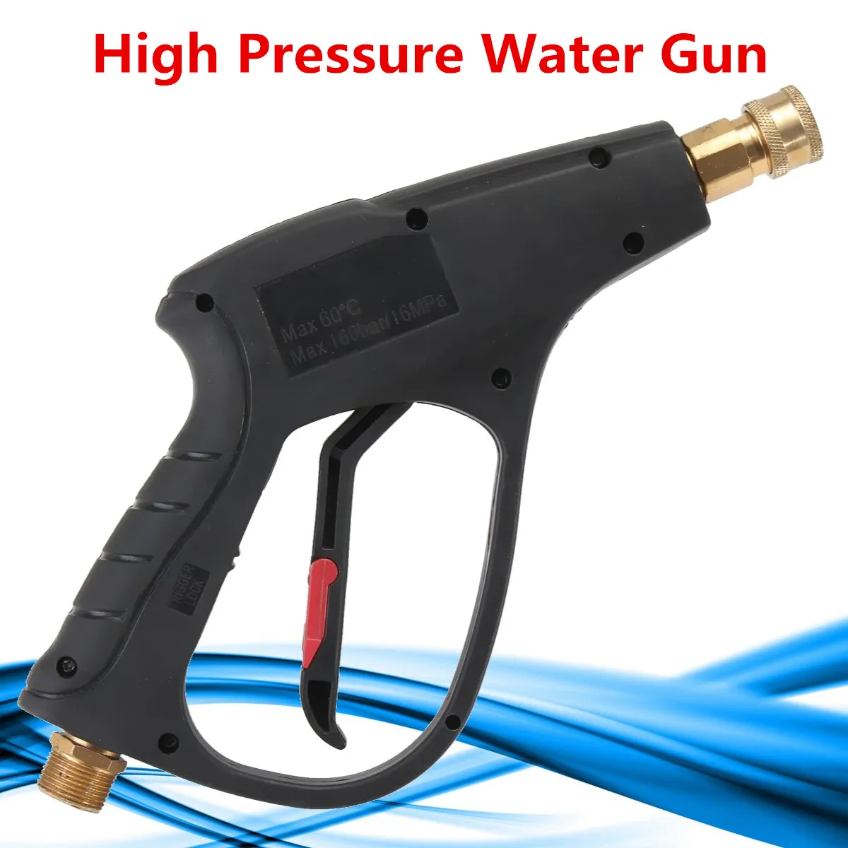 16MPa Mini High Pressure Water Gun Spray Gun for Car Washing M22 Outer Wire Power Tool