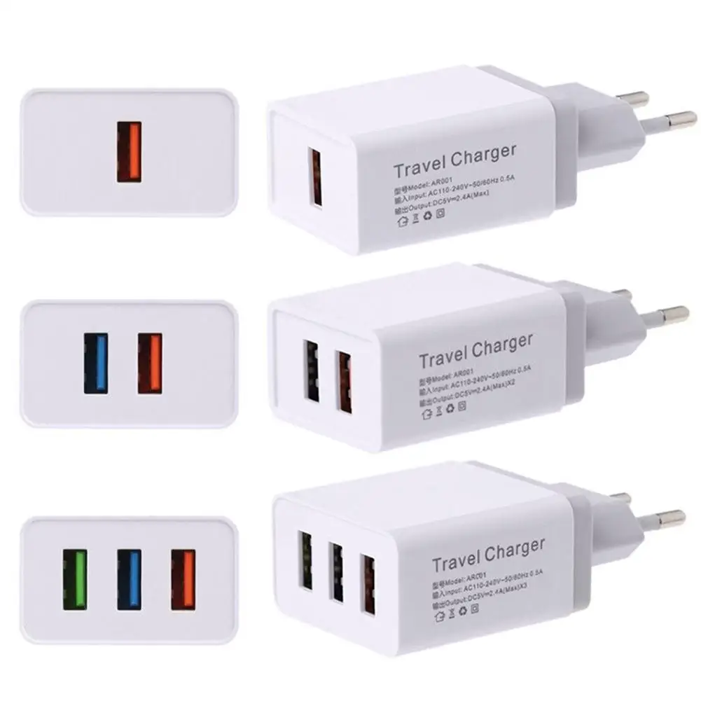 1/2/3 USB порт 5 В/4A устройство для зарядки из настенной розетки дома и путешествий