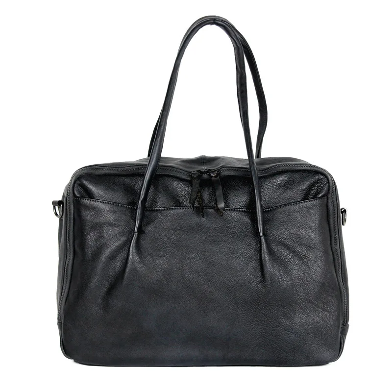 

Top Leather Women's Travel Handbag Carry on Luggage shoulder Bags Female Duffle Travel Tote Large Weekend Bag Overnight Vintage