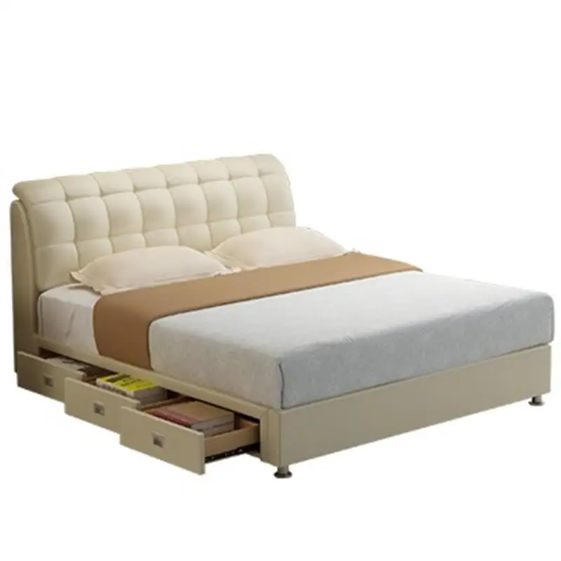 

La Casa Bett Frame Tempat Tidur Tingkat Meuble Maison Recamaras Leather De Dormitorio Mueble Cama Moderna bedroom Furniture Bed