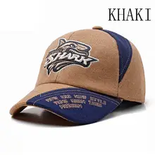 Дети Snapback Бейсболки мультфильм повседневное Осень Зима Дети шляпы для мальчиков и девочек Earflap теплые Snapback шапки Акула шаблон письмо