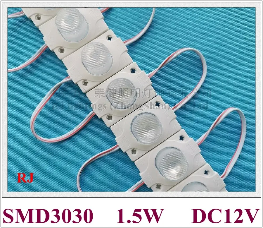 

60 degree of emitting angle 1.5W LED module lamp light back light with lens for double side lighting box DC12V 45mm*30mm CE