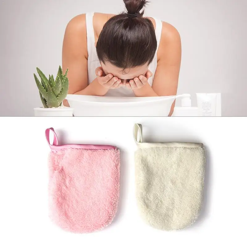 

New Style Makeup Remover Glove Washable And Reusable Microfibre Cosmetics Remover Soft Skin-friendly Face Cleaning Cloths