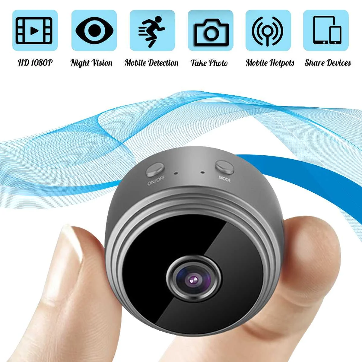 

Mini 1080P HD Wireless WiFi Smart Security IP Camera Mini Wifi Camera Monitor Home Magnetic CCTV Camera Security Camera