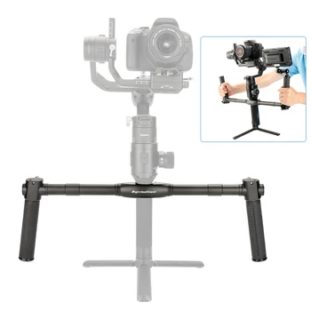 

Dual Handle Grip Handheld Bracket Handlebar for DJI Ronin-S Gimbal Stabilizer Aluminum Alloy Dual Handle Grip Professional