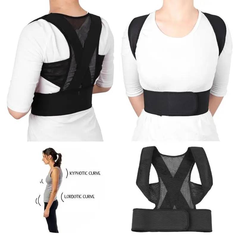 

1pc Adjustable Humpback Correction Belt Rectify Back Posture Corrector Brace Adult Children Posture Brace Shoulder Back Support